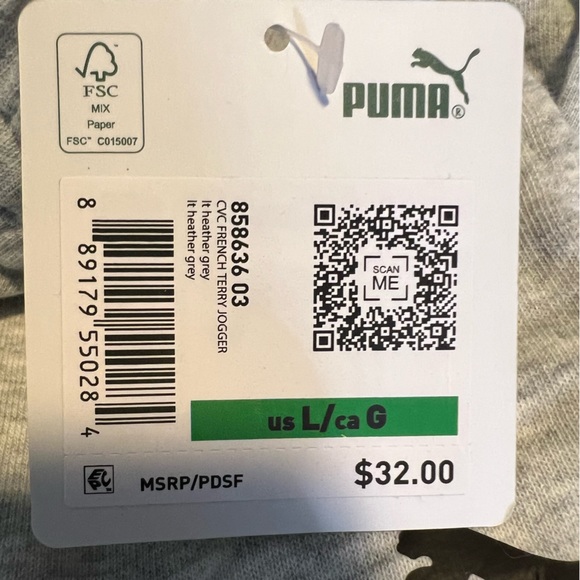 Puma NWT NEW Boys Joggers Black and 2 Gray lightweight (No Fleece) - Picture 2 of 4